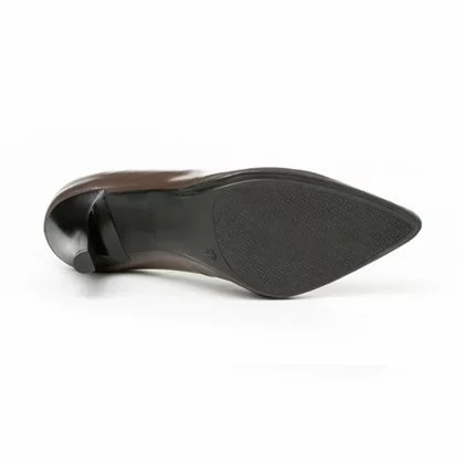 Womens Nappa Leather High Heeled Pumps 1500 Brown, By Eva Mañas 6 Womens Nappa Leather High Heeled Pumps 1500 Brown, By Eva Mañas - Image 4