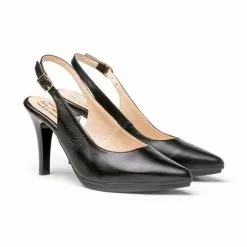 Pumps shoes Shop -Pumps shoes Shop womens nappa leather high heeled slingback pumps 1495 black by eva manas 1