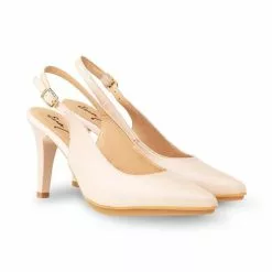 Pumps shoes Shop -Pumps shoes Shop womens nappa leather high heeled slingback pumps 1495 nude by eva manas 1