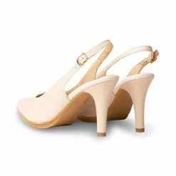 Womens Nappa Leather High Heeled Slingback Pumps 1495 Nude, By Eva Mañas -Pumps shoes Shop womens nappa leather high heeled slingback pumps 1495 nude by eva manas 2