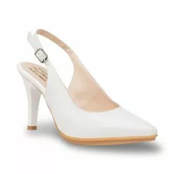 Womens Nappa Leather High Heeled Slingback Pumps 1495 White, By Eva Mañas 9 Womens Nappa Leather High Heeled Slingback Pumps 1495 White, By Eva Mañas -Pumps shoes Shop womens nappa leather high heeled slingback pumps 1495 white by eva manas 2