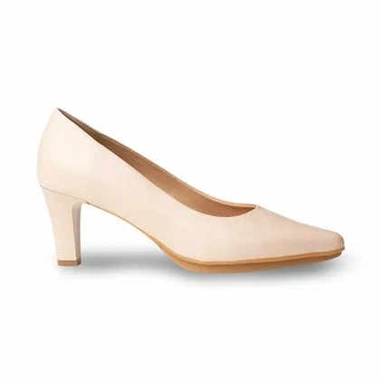 Womens Nappa Leather Medium Heeled Comfort Pumps 1498 Nude, By Desireé 3 Womens Nappa Leather Medium Heeled Comfort Pumps 1498 Nude, By Desireé