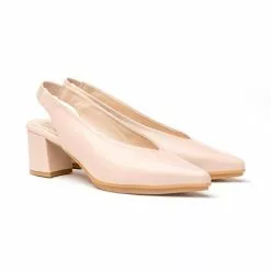 Pumps shoes Shop -Pumps shoes Shop womens nappa leather slingback comfort pumps medium heeled 1496 nude by eva manas 1