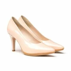 Womens Patent Leather High Heeled Pumps 1499 Nude, By Eva Mañas -Pumps shoes Shop womens patent leather high heeled pumps 1499 nude by eva manas 2