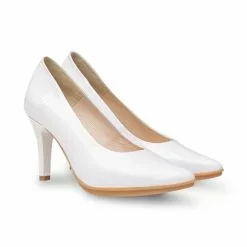 Womens Patent Leather High Heeled Pumps 1499 White, By Eva Mañas 9 Womens Patent Leather High Heeled Pumps 1499 White, By Eva Mañas -Pumps shoes Shop womens patent leather high heeled pumps 1499 white by eva manas 2